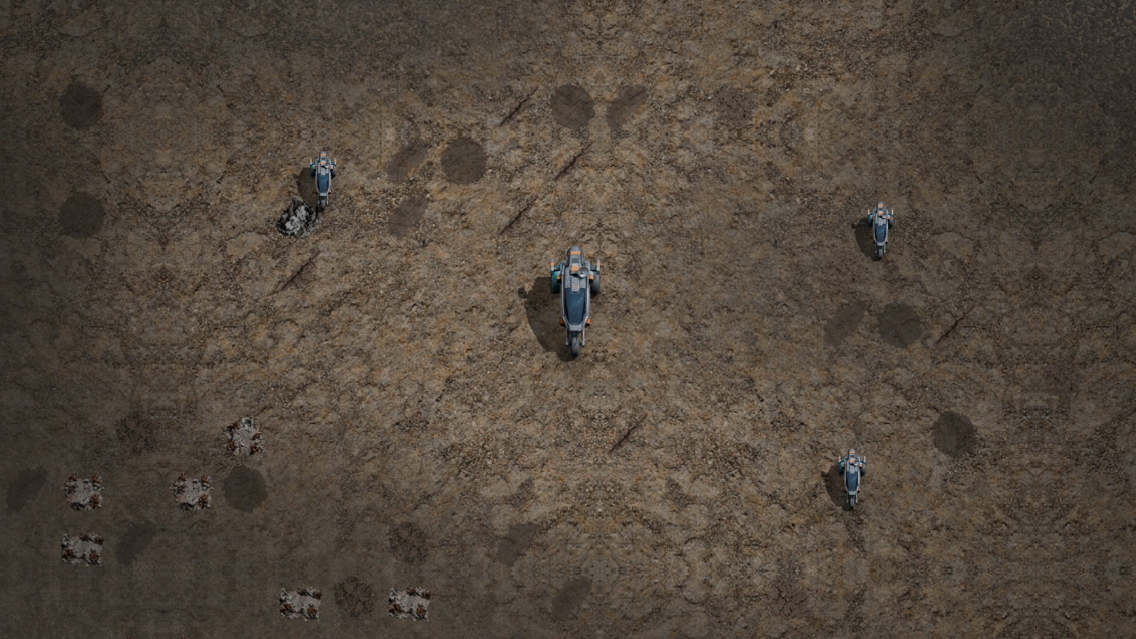 Scouts assembled at the Vehicle Bay, fanned out across the dust on patrol.